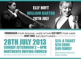 WILLIAM BARTON, WORLD RENOWN DIDJERIDU PLAYER LENDS HIS SUPPORT TO RISING JAZZ STAR ELLY HOYT