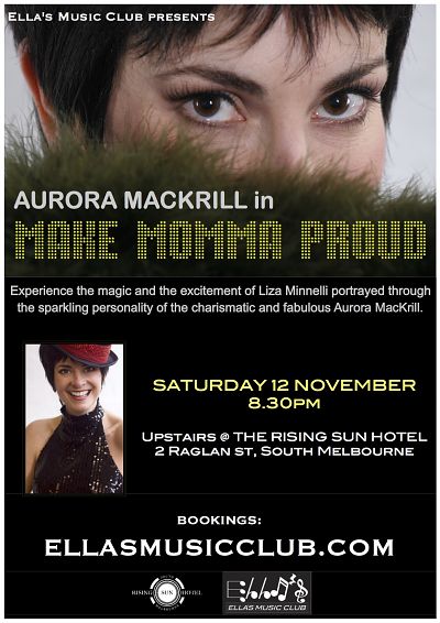 Aurora MacKrill in her Liza Minnelli tribute "Make Momma Proud"