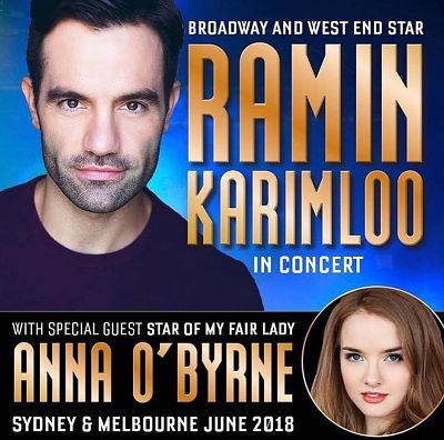 Ramin Karimloo with Special Guest  Anna O’Byrne