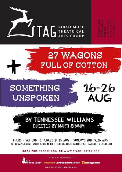 A Tennessee Williams Double Bill: 27 Wagons Full of Cotton and Something Unspoken