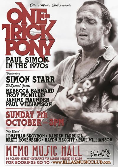 One-Trick Pony | Paul Simon in the 1970's