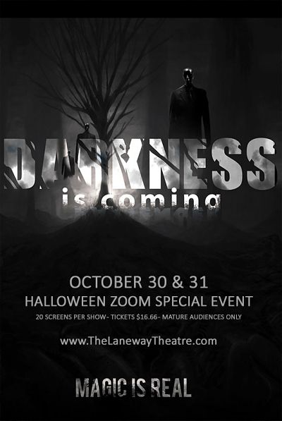 Darkness is Coming - A Halloween Event (Zoom)